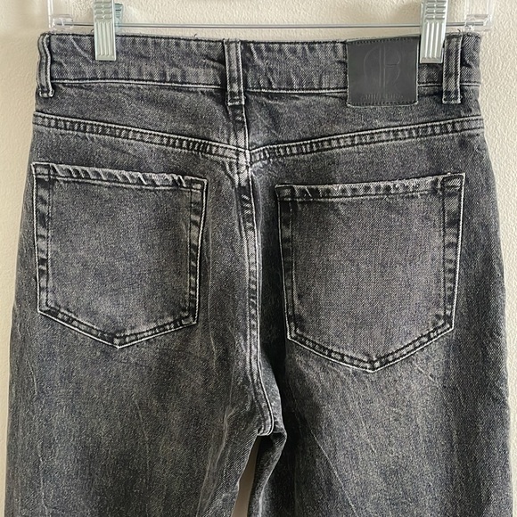 Anine Bing Straight Leg High Waist Jeans Women’s Size 26 Button Fly Black - Picture 7 of 10